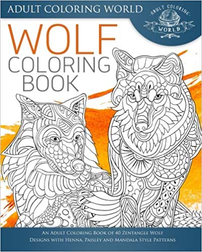 Wolf Mandala Coloring Book